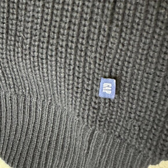 NWT Gap Womens 100% Cotton Tortoise Button Oversized Black Cardigan Size Large - Picture 6 of 11